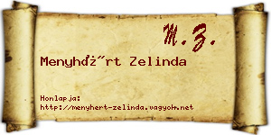 Menyhért Zelinda névjegykártya
